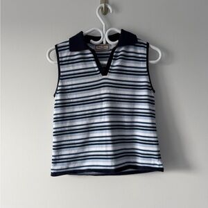 Vintage striped sleeveless top